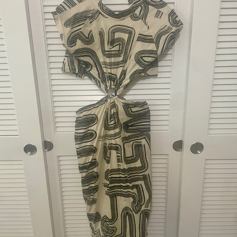 Bel Kazan Roxie dress in cream zen